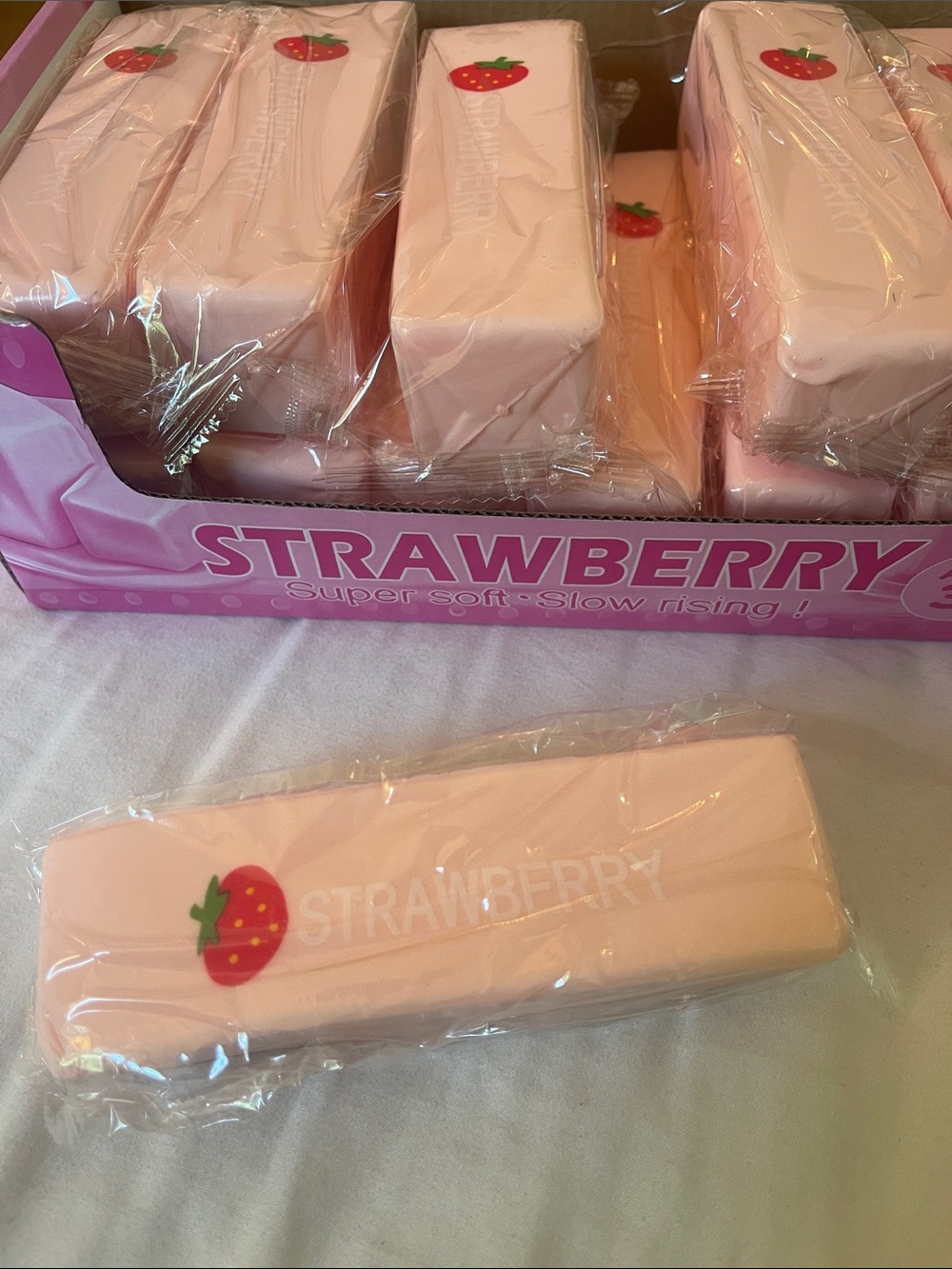 Strawberry Pink Slow-Rising Squishy Butter nwt - one stick
